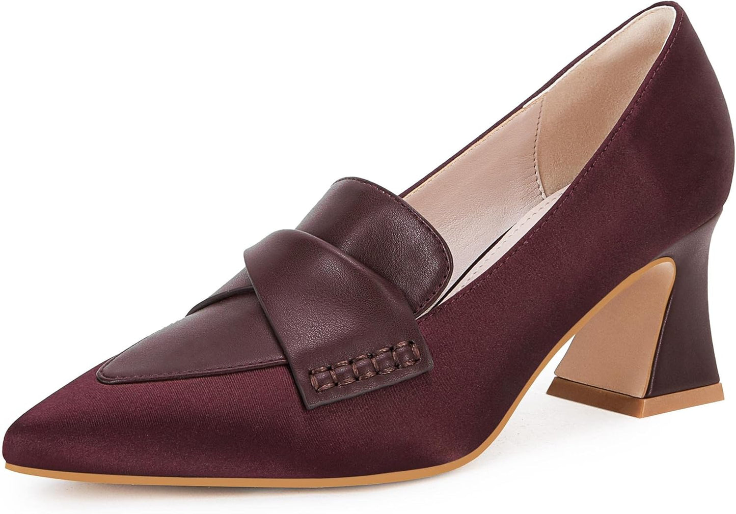 Women's Chunky Block Low Heels Pumps for Office and Parties