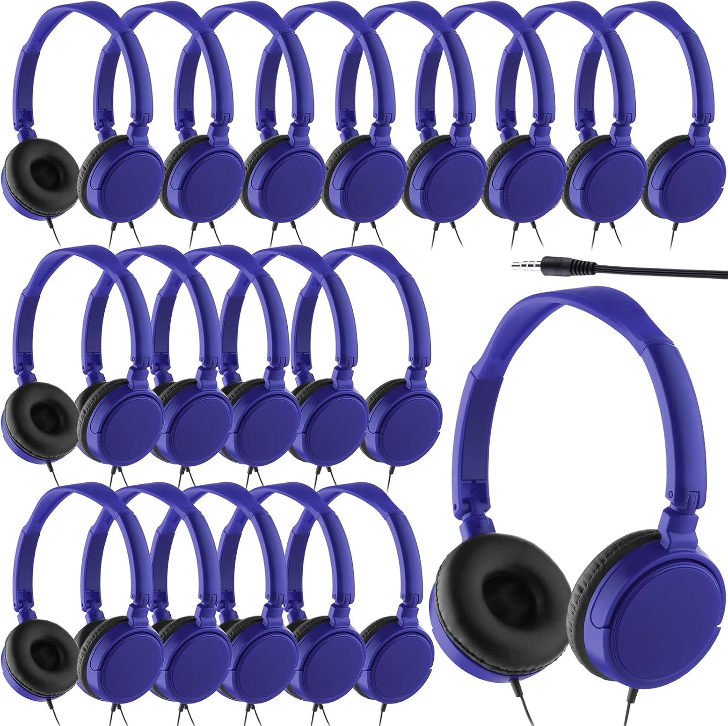 Yunsailing 18 Pack Classroom Headphones for Kids School Use