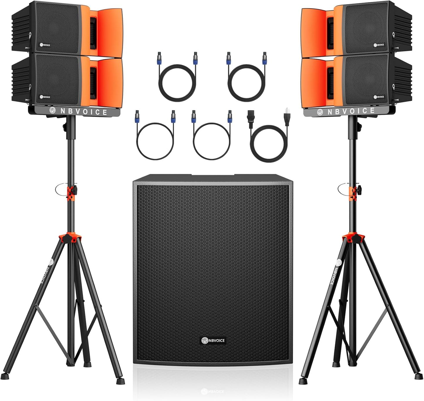 18-Inch 4000W P.M.P.O Stereo PA Speaker System for Events