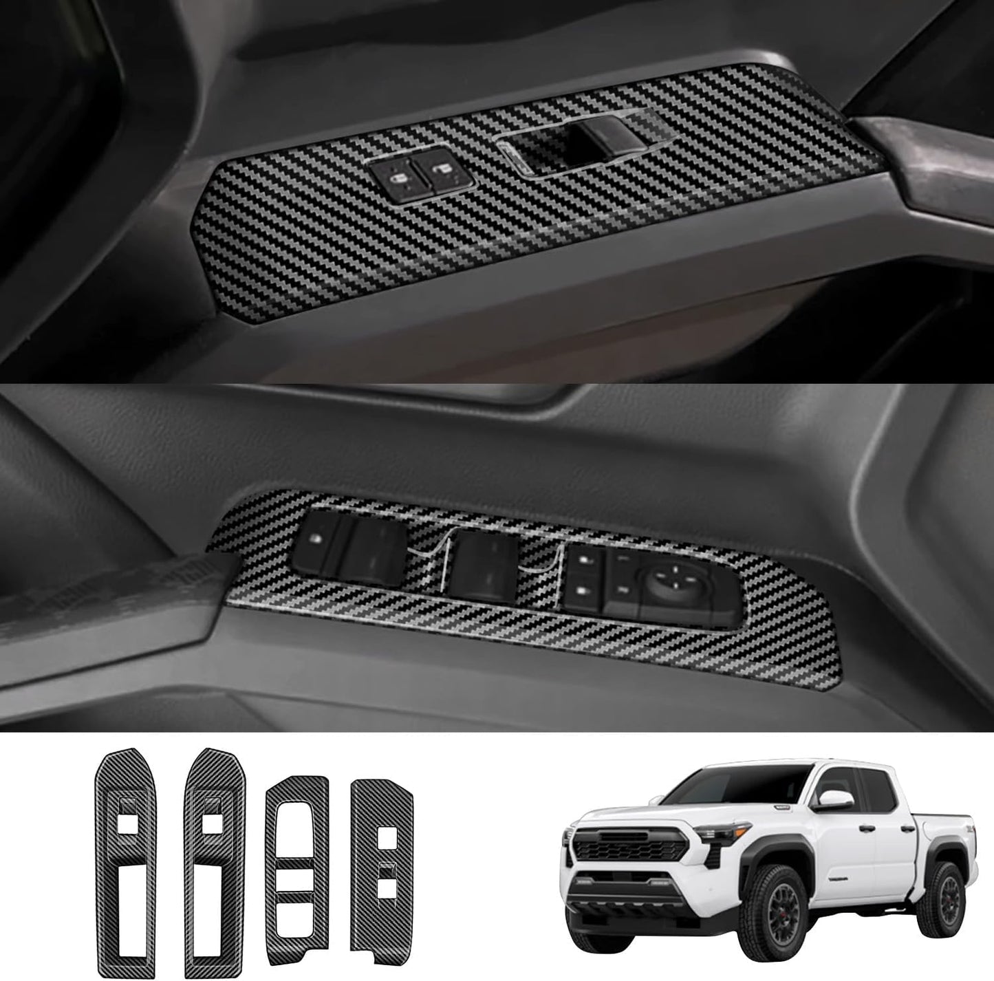 Tacoma 2024 2025+ Window Lift Control Switch Panel Cover Set