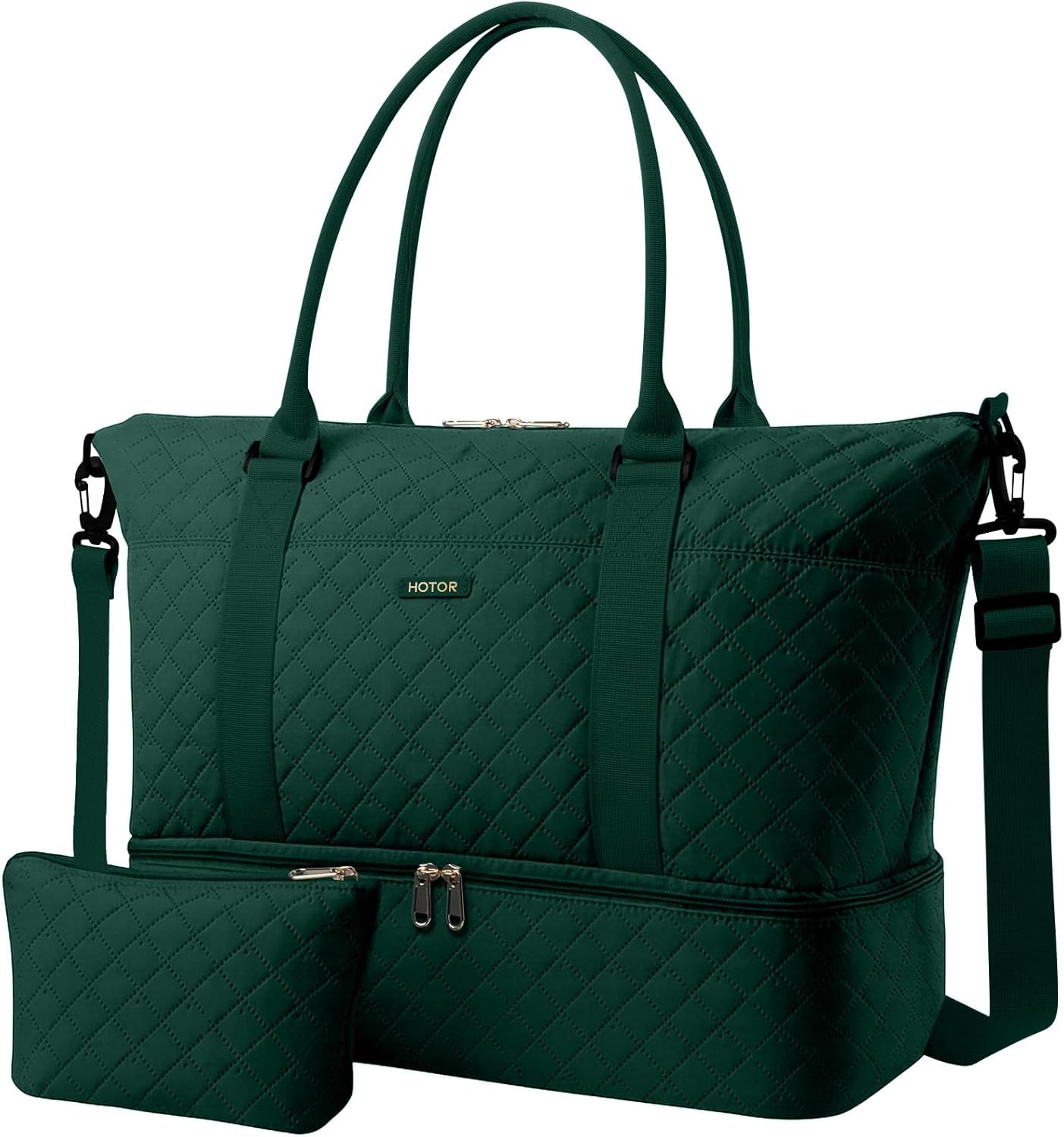 HOTOR Travel Duffel Bag with Shoe Compartment for Women