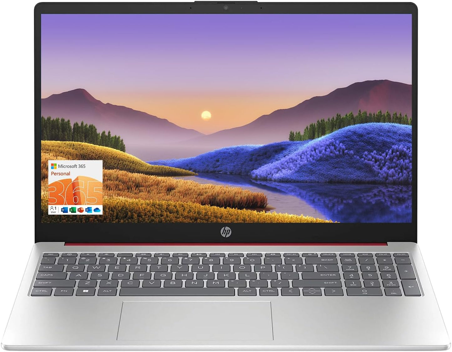 HP 15.6 Portable Laptop with Intel N200 and Microsoft 365
