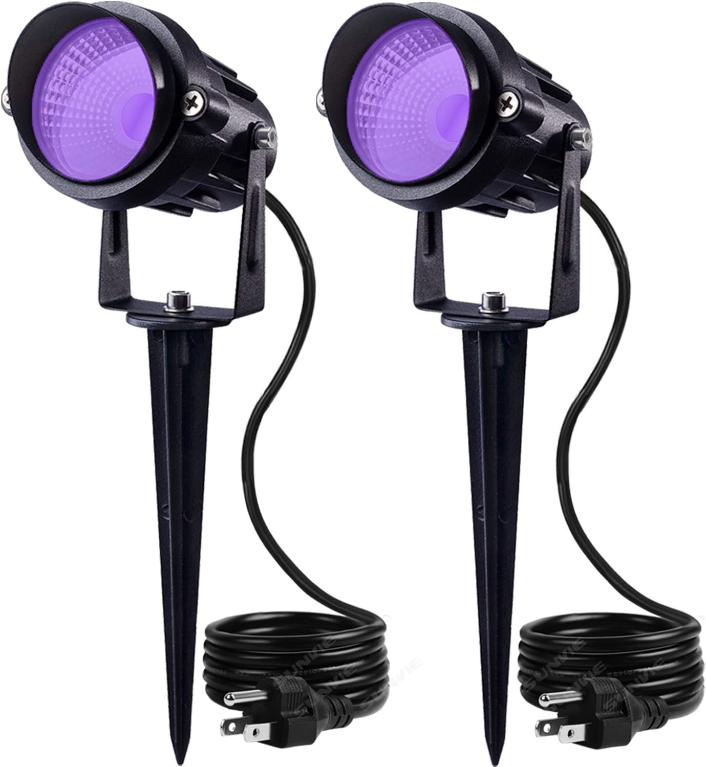 Powerful Black Light Spotlight for Halloween Parties and Events
