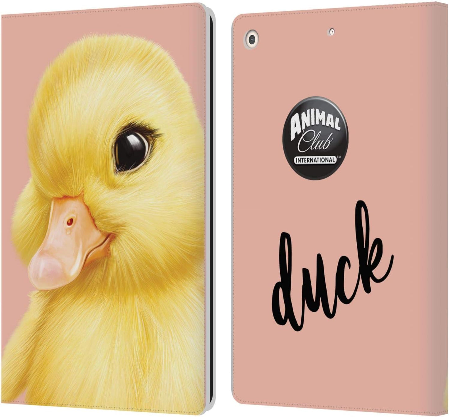 Animal Club International Duck Faces Leather Wallet Case for iPad