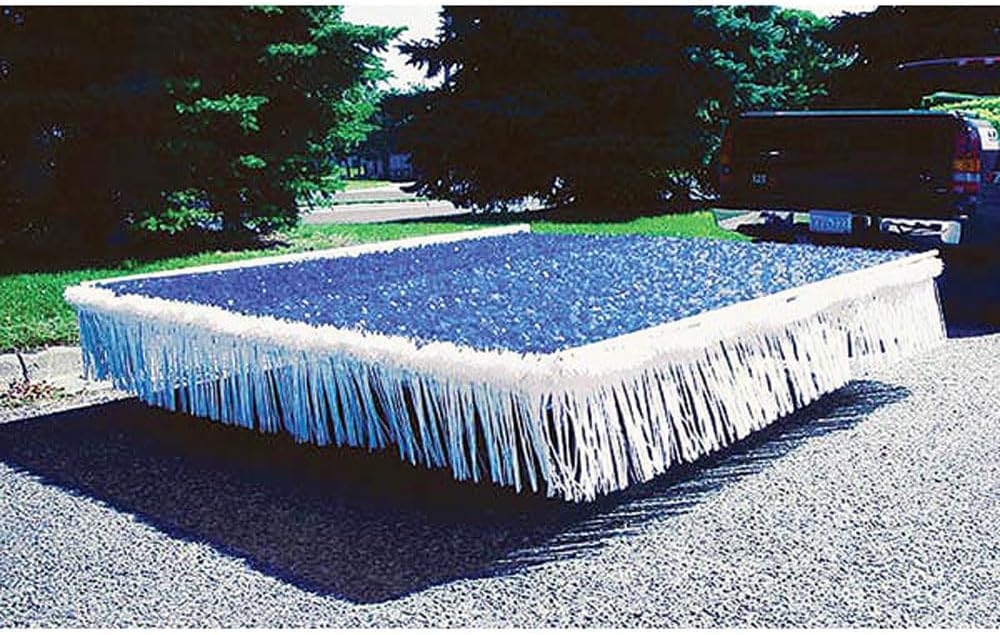 Royal Blue and White Vinyl Decoration Kit for Parade Float Trailers