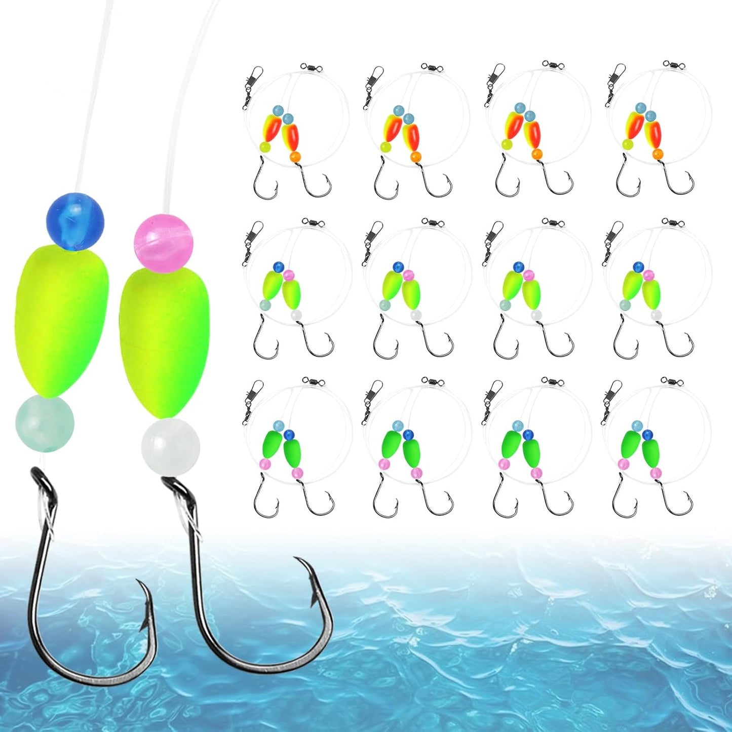 Saltwater Pre-Rigged Pompano Rigs for Surf Fishing