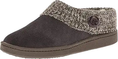 Clarks Womens Slipper Suede Leather Clog Slippers with Fur Lining