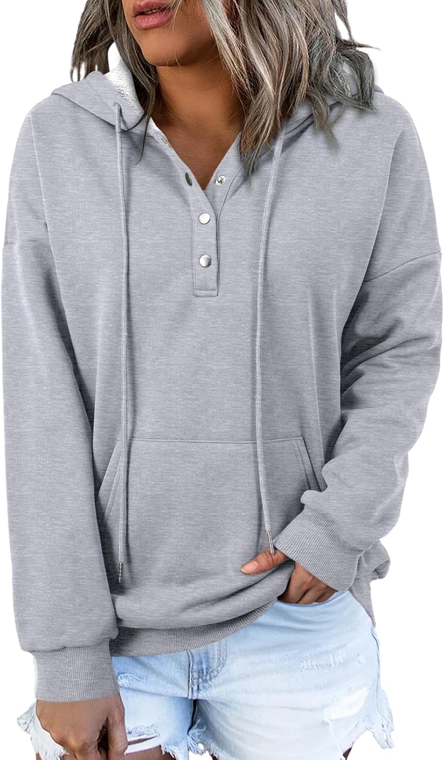 Dokotoo Womens Hoodies Casual Long Sleeve Pullover Sweatshirt