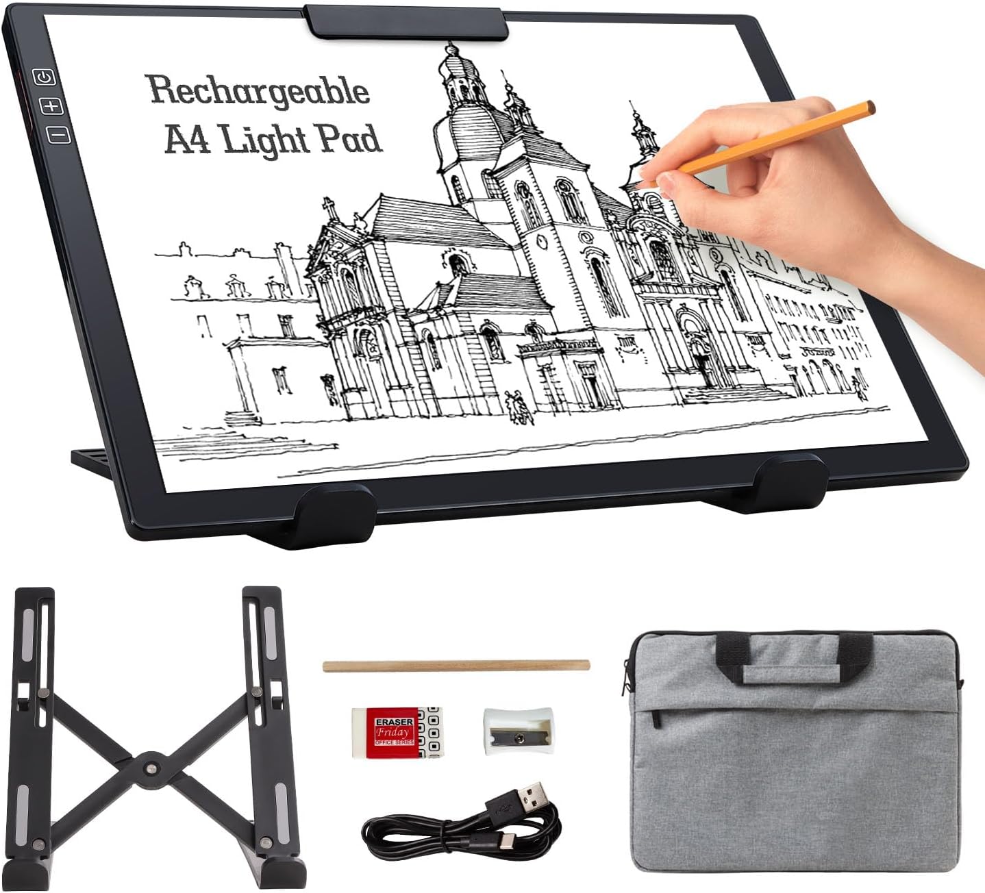 Rechargeable A4 Light Pad for Tracing and Diamond Painting