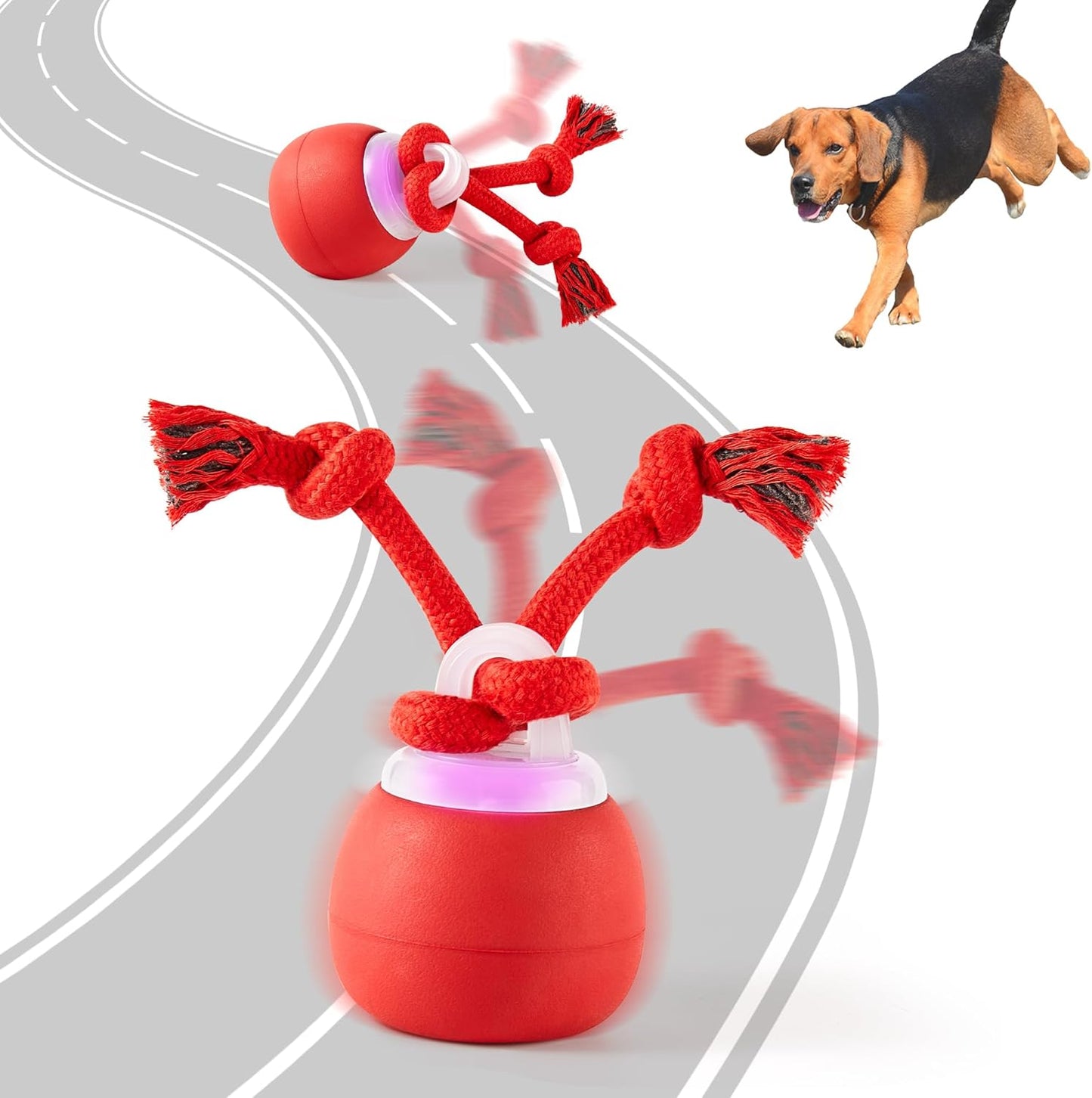 Rechargeable Interactive Squeaky Dog Ball Toy