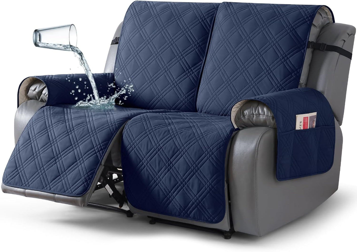TAOCOCO Waterproof Loveseat Recliner Cover for 2 Seater Sofa