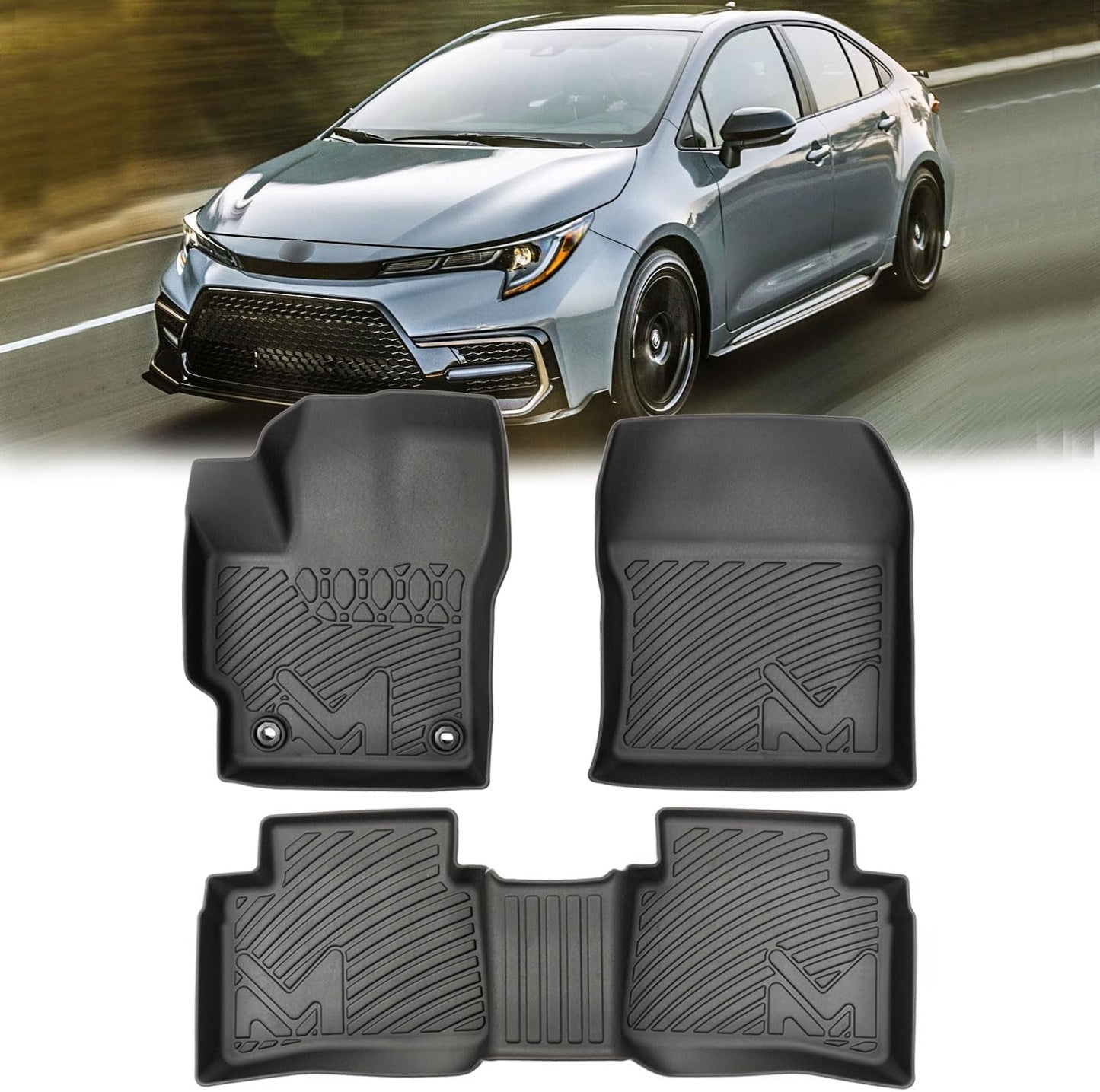 Custom TPE Automotive Floor Mats for 2020-2025 Toyota Corolla