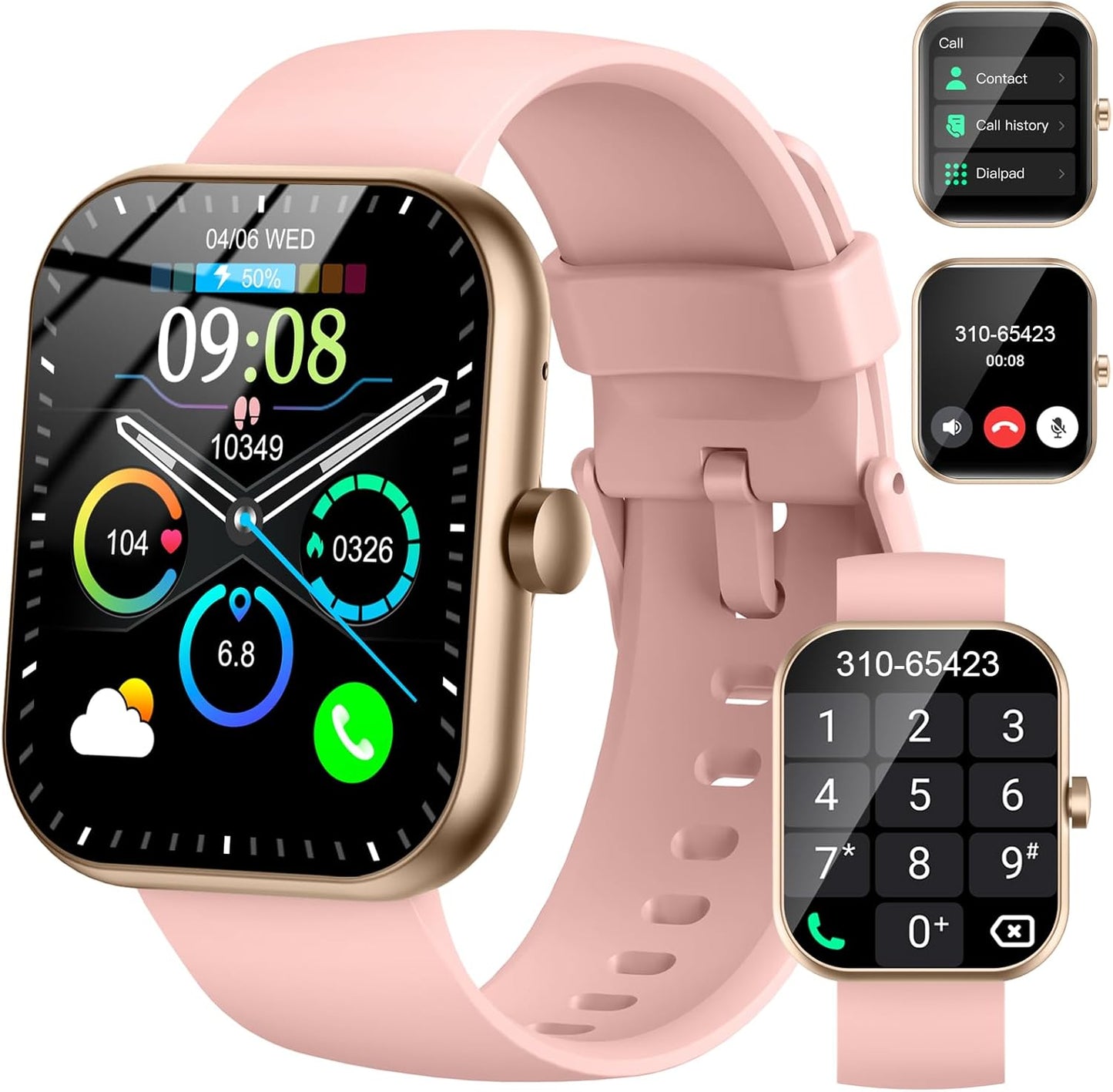 Motast 1.96 HD Smartwatch - Answer Calls, 112+ Sport Modes