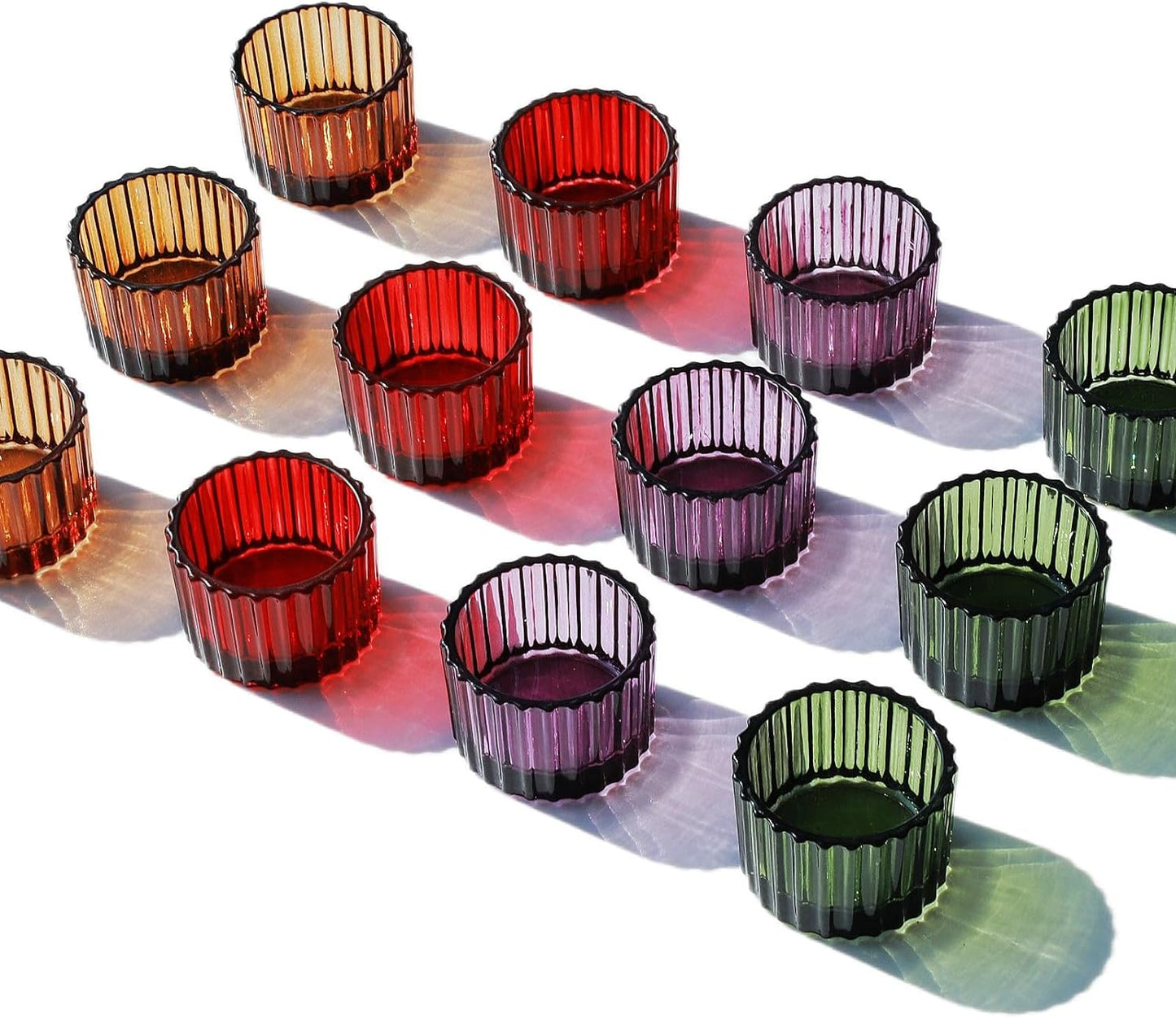 Multicolor Votive Candle Holders for Elegant Table Decor