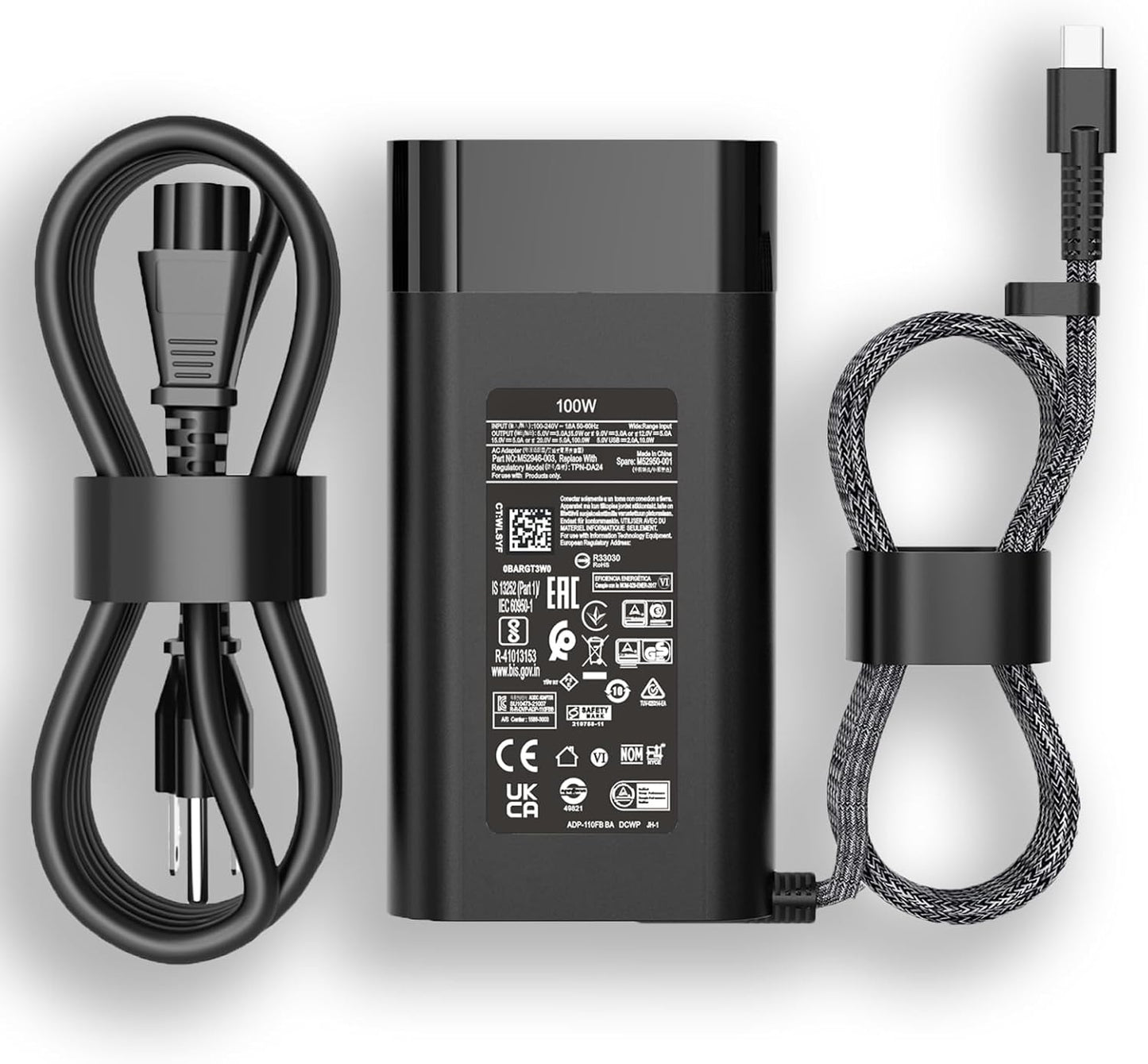 100W USB-C Charger for HP Spectre Fold and Pavilion Plus Laptops