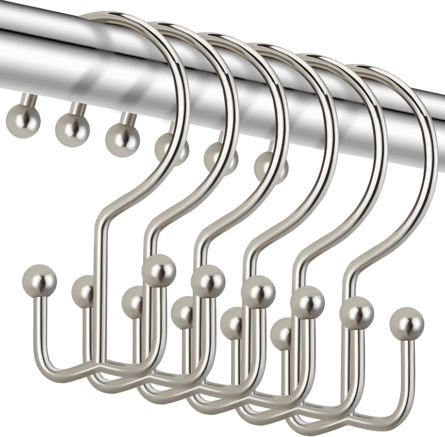 RustProof Double Shower Hooks - CHICTIE