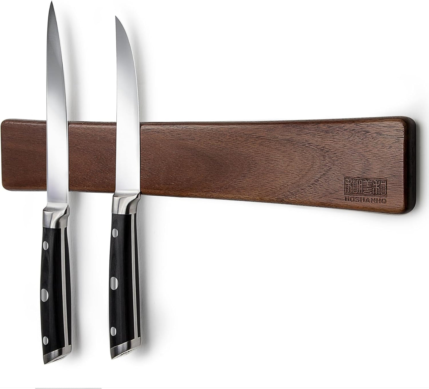 Magnetic Knife Strip for Wall 16 Inch Acacia Wood Holder