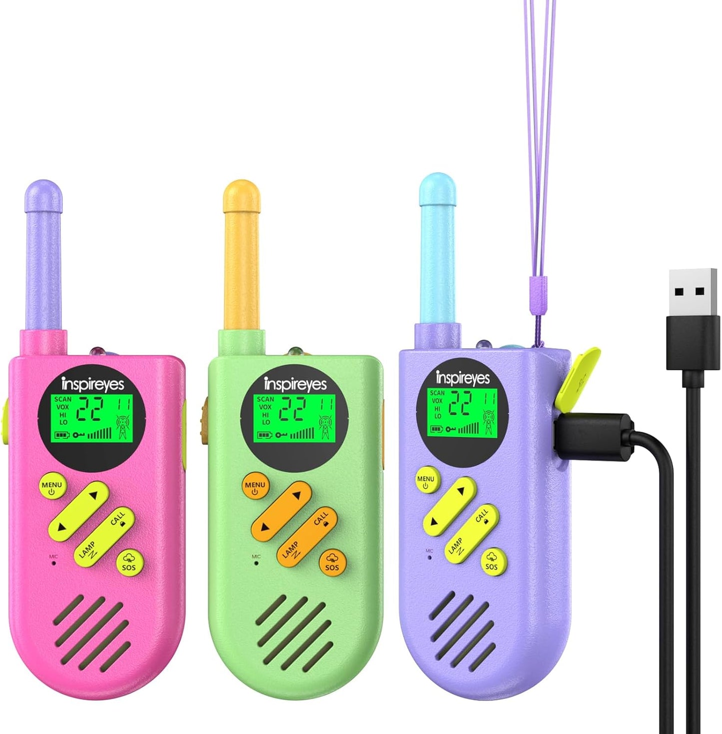 Rechargeable Walkie Talkies for Kids - Fun Outdoor Communication