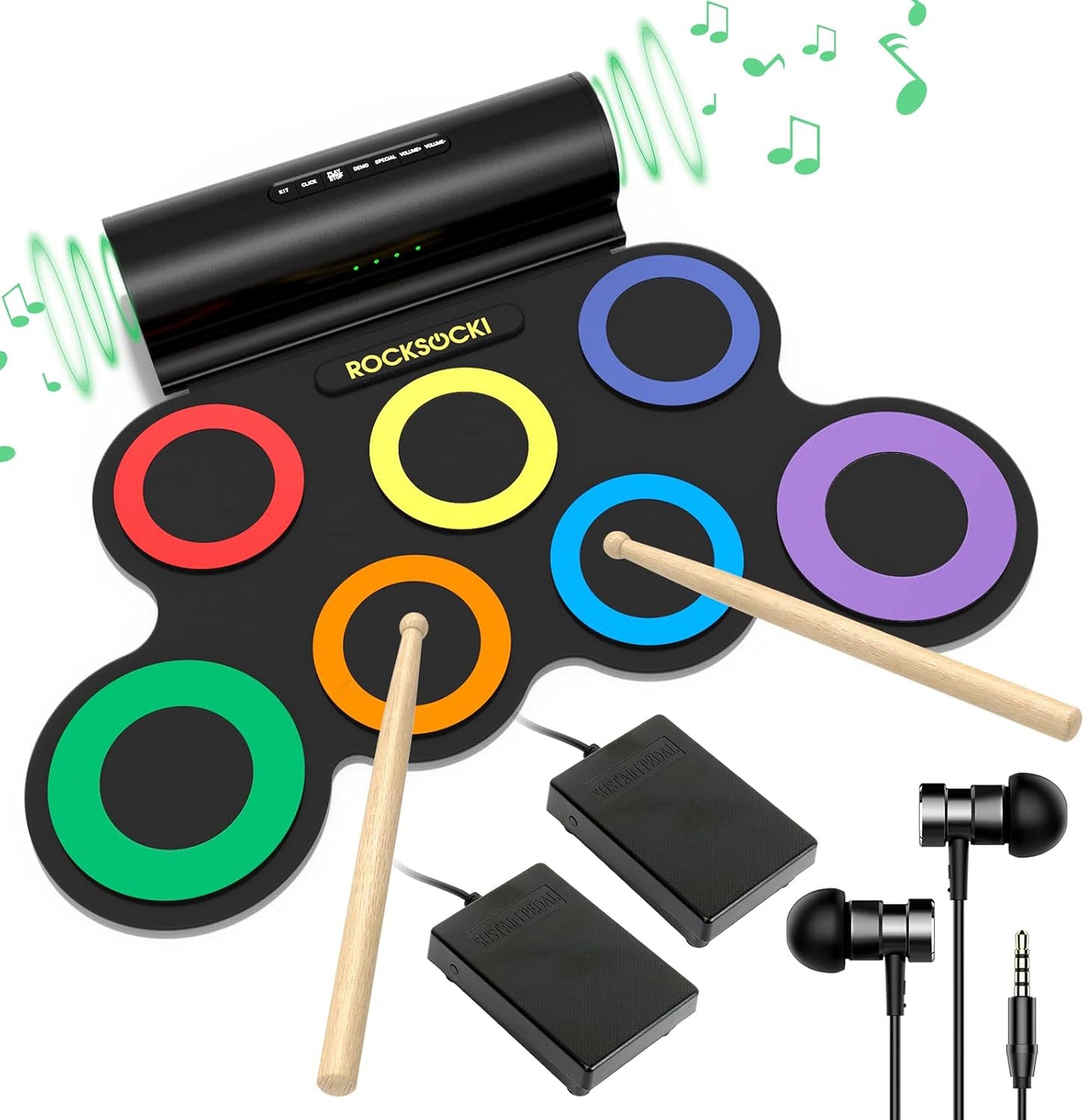 ROCKSOCKI Electric Drum Set: Perfect Gift for Young Drummers