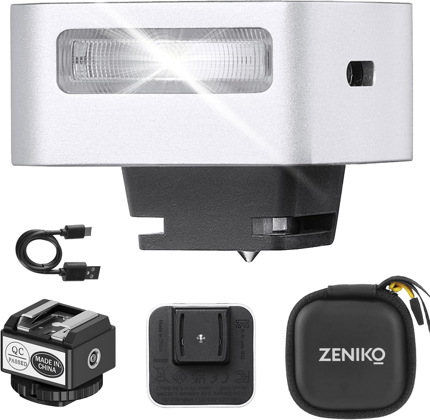 ZENIKO Mini Camera Flash: Boosted Flash Height, Continuous Shooting