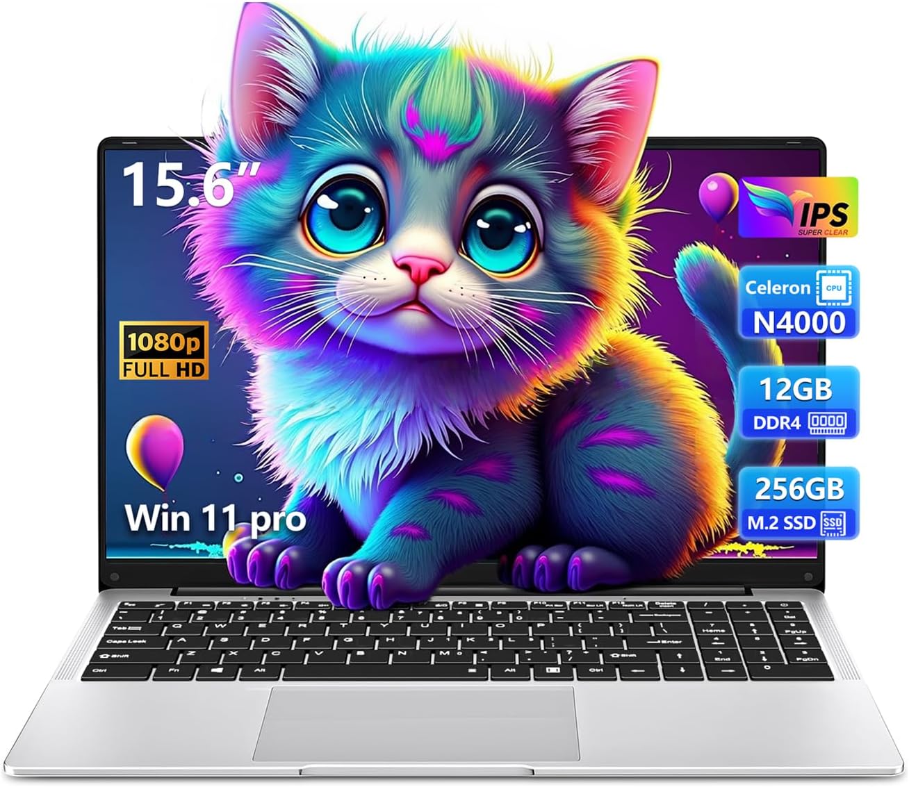 Omnica 15.6 inch Laptop with N4000 Processor for Work