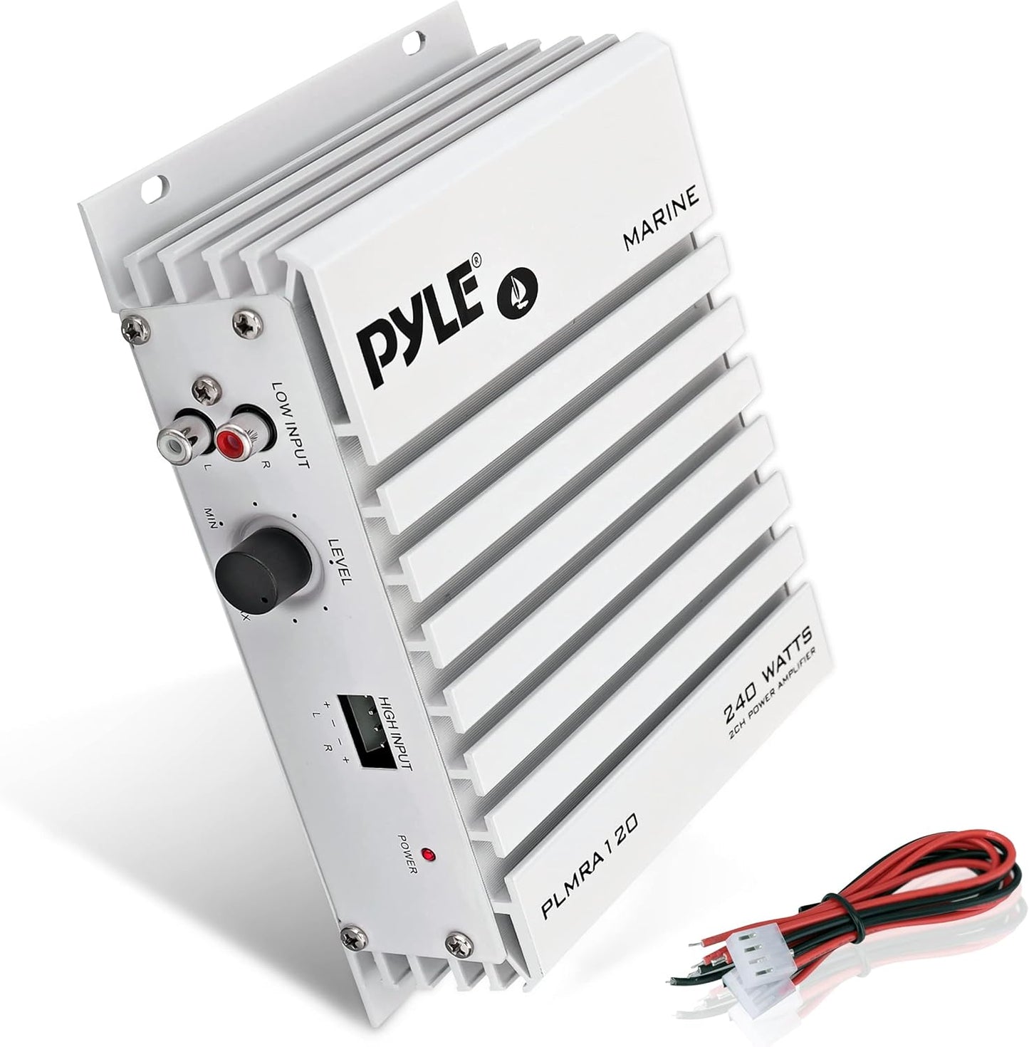 Pyle Hydra Marine Amplifier - 240 Watt 4 Channel Waterproof Audio