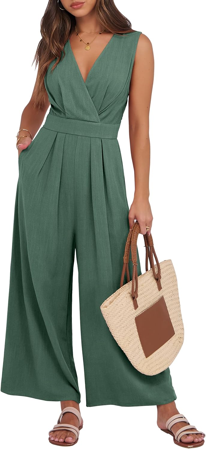 Elegant Backless Women Jumpsuits for Summer Casual Outfits