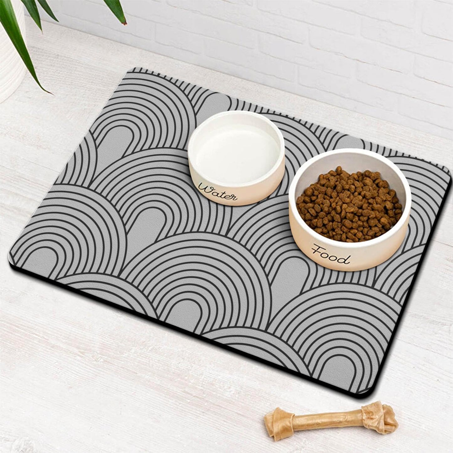 Absorbent Dog Food Mats for Floors - Quick Dry Pet Supplies