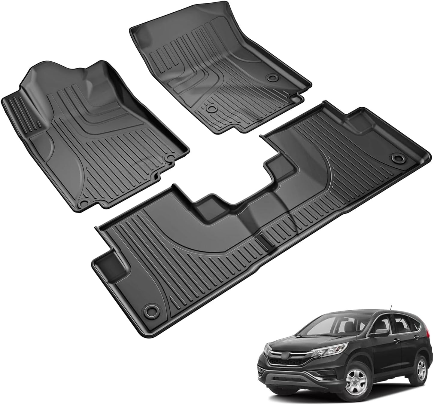 Custom Fit All Weather Floor Mats for Honda CR-V 2012-2016
