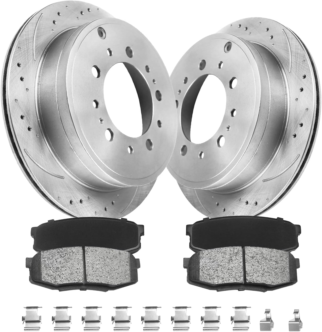 Anpulsero Brake Pads and Rotors Kit for Toyota Tundra & Sequoia