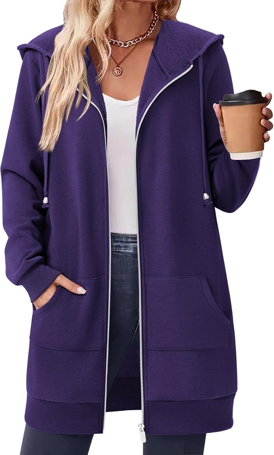 Zeagoo Women's Zip Up Hoodies for Fall and Winter Comfort