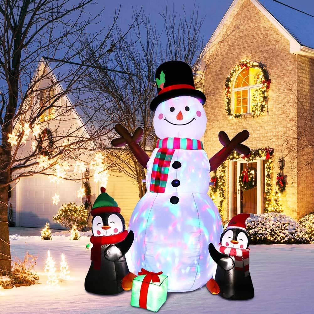 6ft Christmas Inflatables Outdoor Decorations for Holiday Fun
