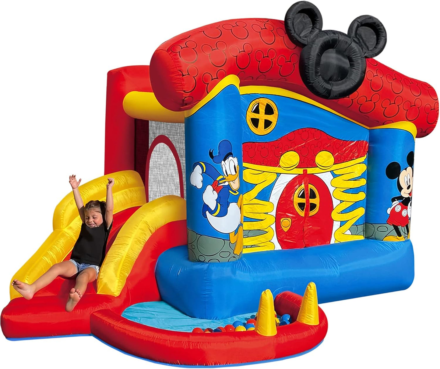 Disney Mickey Mouse Bounce House with Slide for Kids Fun