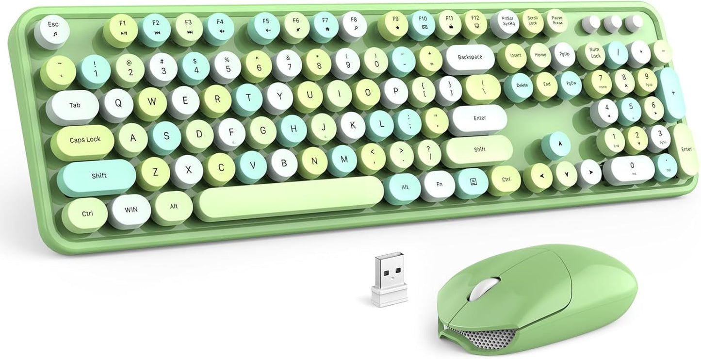 MOFII Wireless Keyboard and Mouse Combo for Colorful Typing Fun