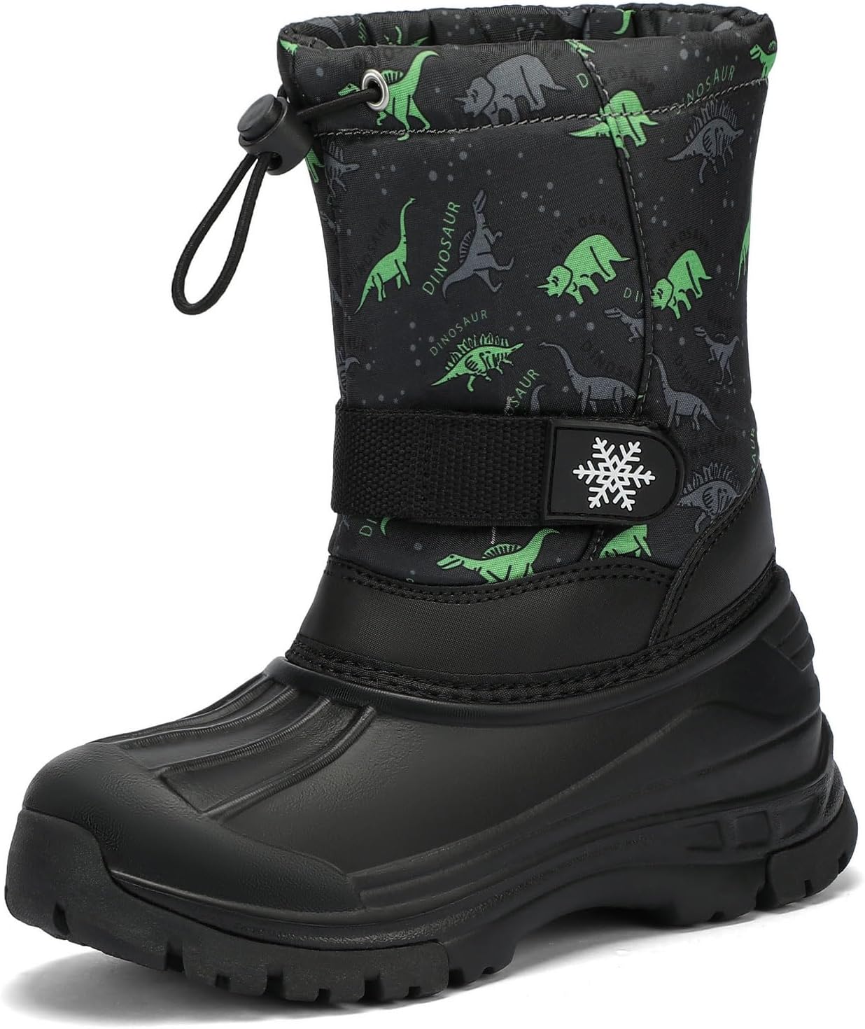 Koppu Boys Girls Snow Boots Waterproof Slip Resistant Winter Shoes