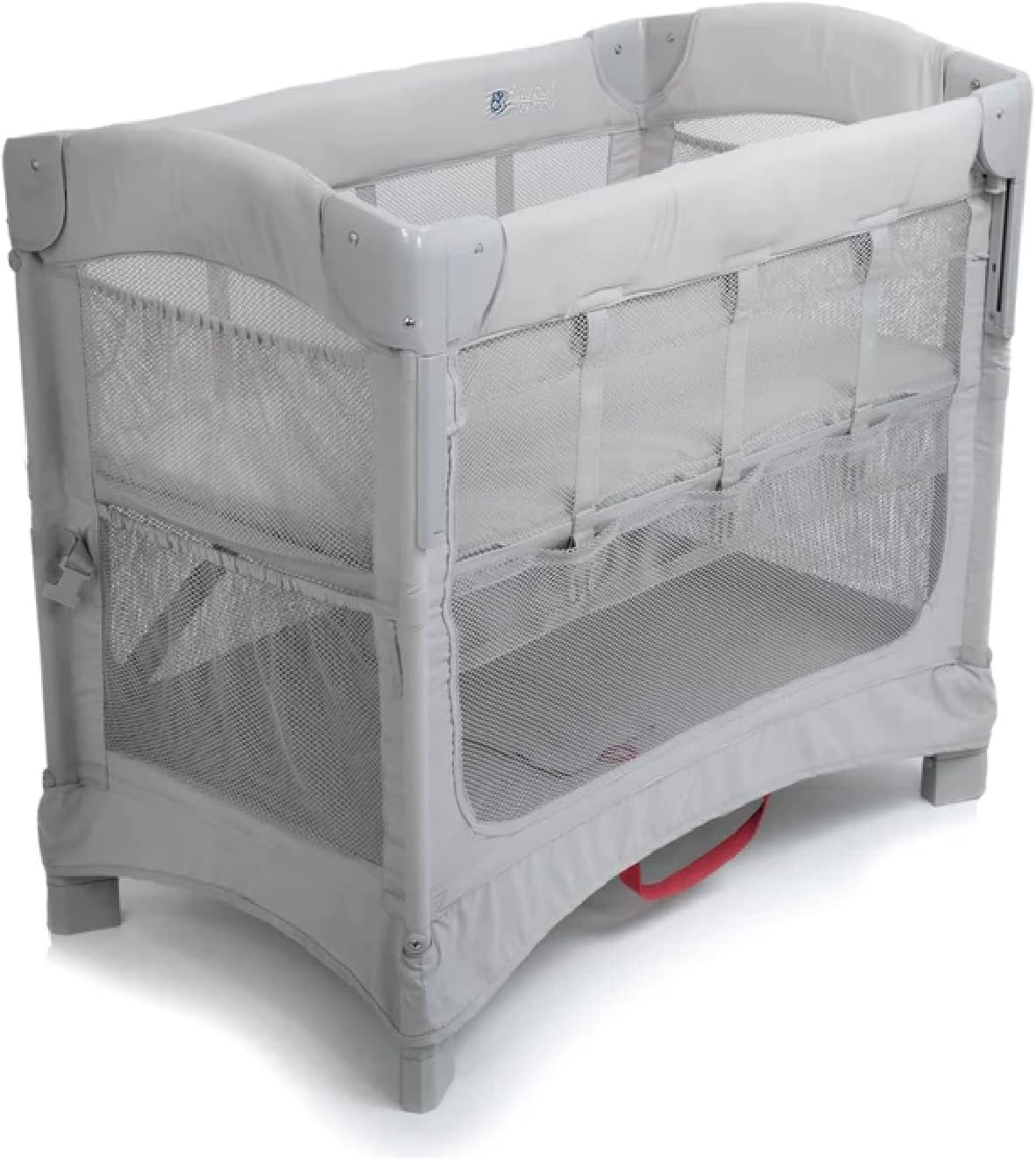 Arms Reach Mini Ezee Co-Sleeper Bassinet with Storage Gray
