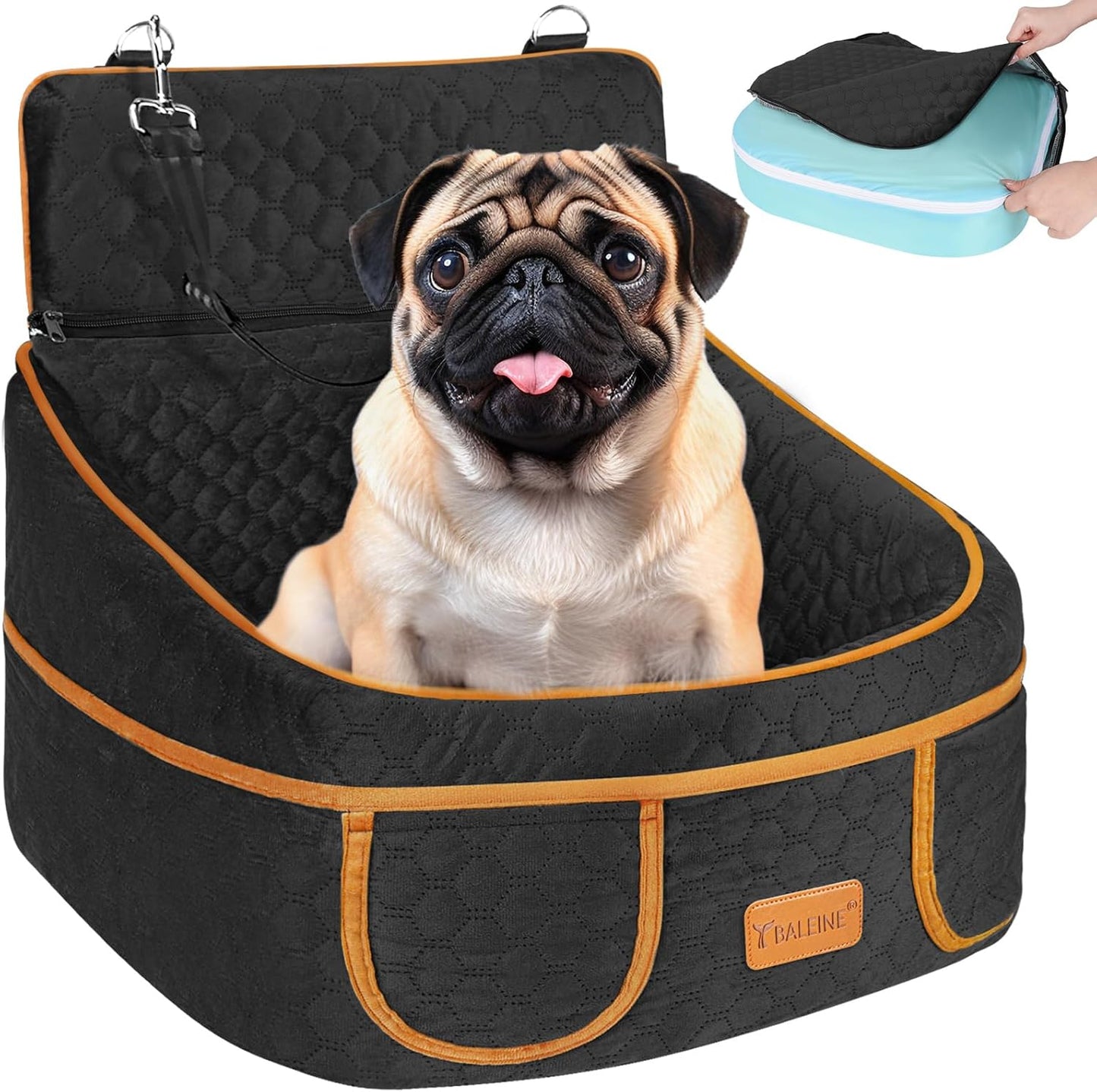 BALEINE Dog Car Seat: Washable, Waterproof, Portable!