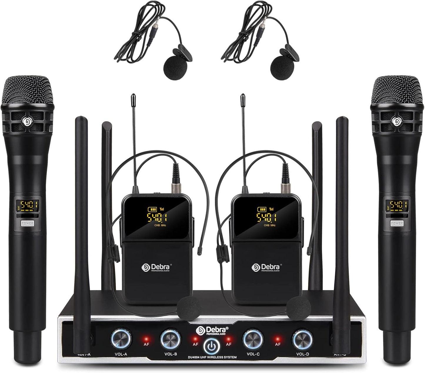 D Debra Wireless Microphone System Pro DU4004 for Events