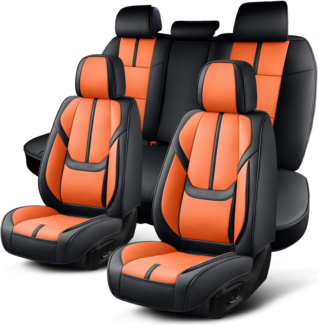 Universal Fit Auto Car Seat Covers Full Set Waterproof Leather