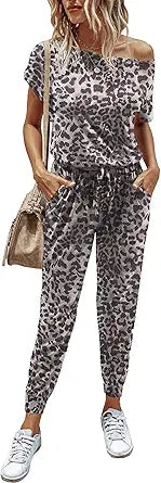 PRETTYGARDEN Women's Off Shoulder Stretchy Long Romper Jumpsuit