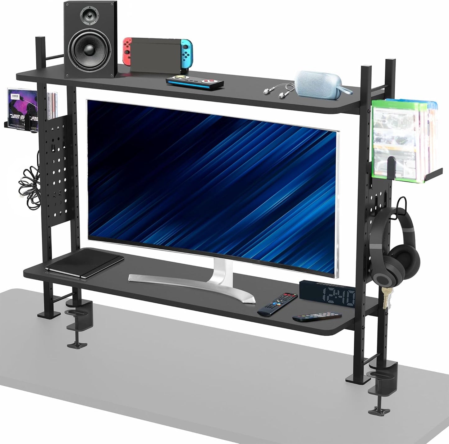 Organize in Style with VIVO 2-Tier Pegboard Shelf