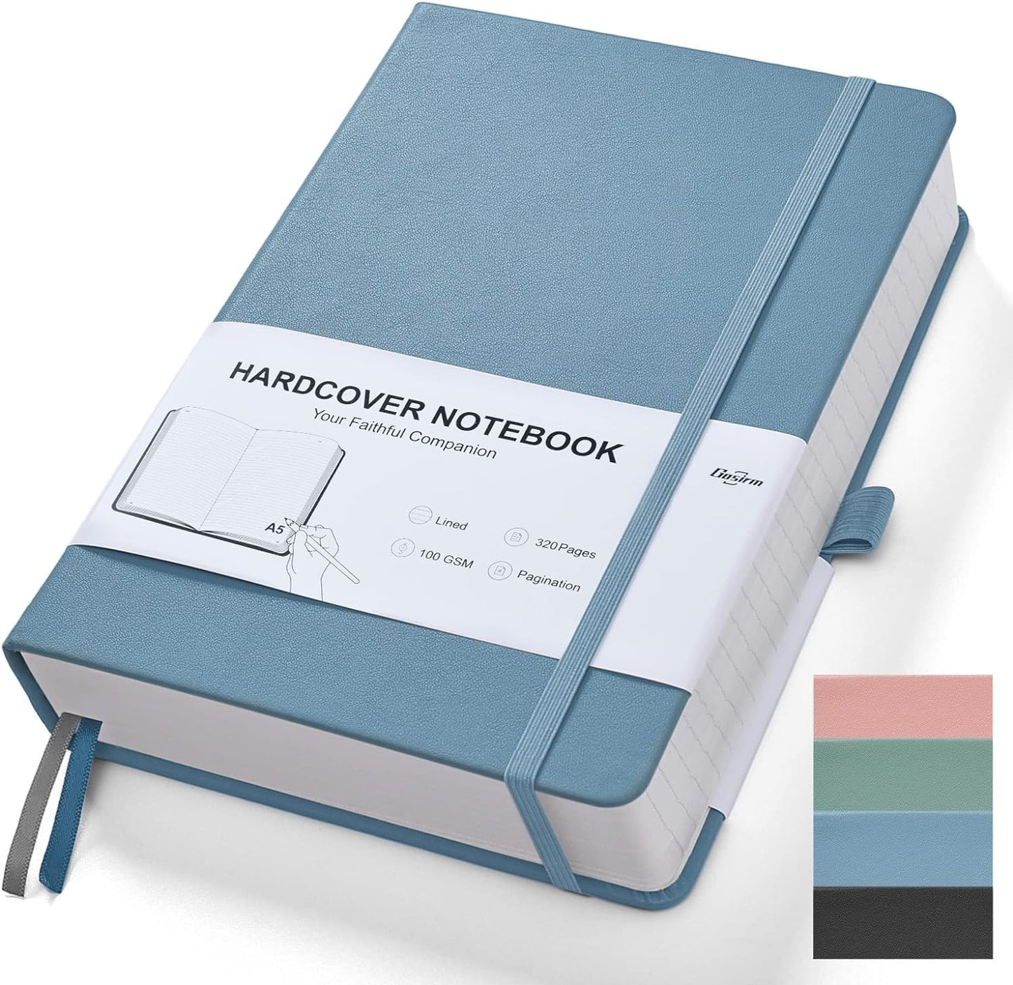 Premium A5 Leather Journal, 320 Pages College Ruled Notebook for Ultimate Organization