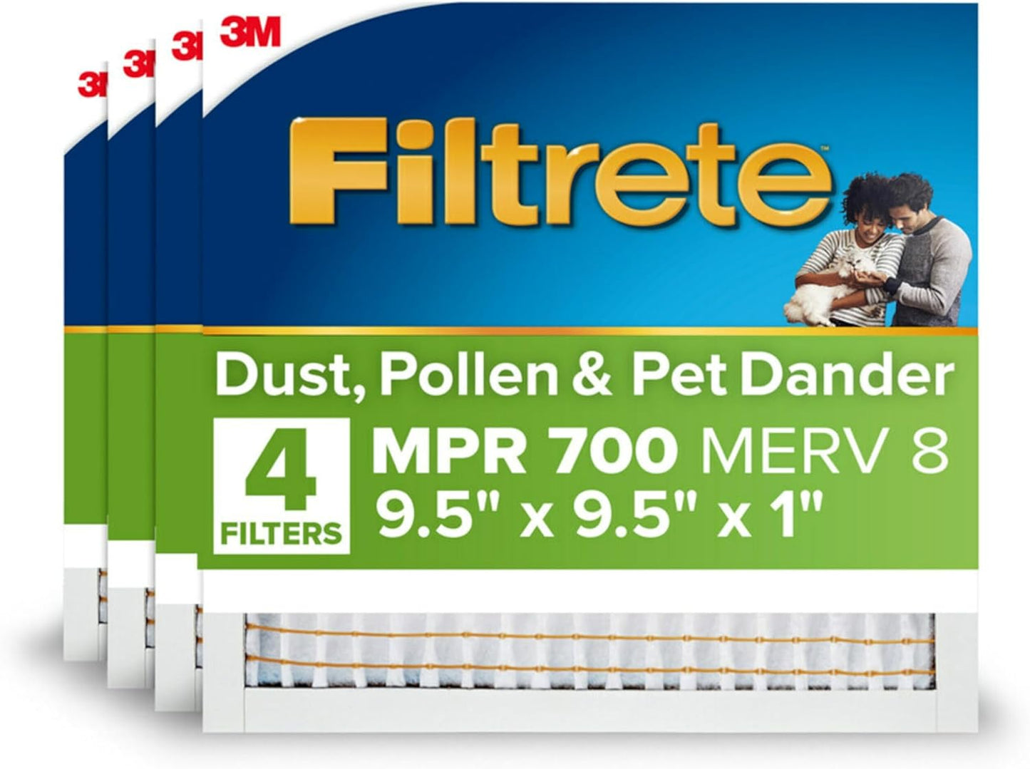 Filtrete 9.5x9.5x1 AC Furnace Air Filter for Cleaner Air