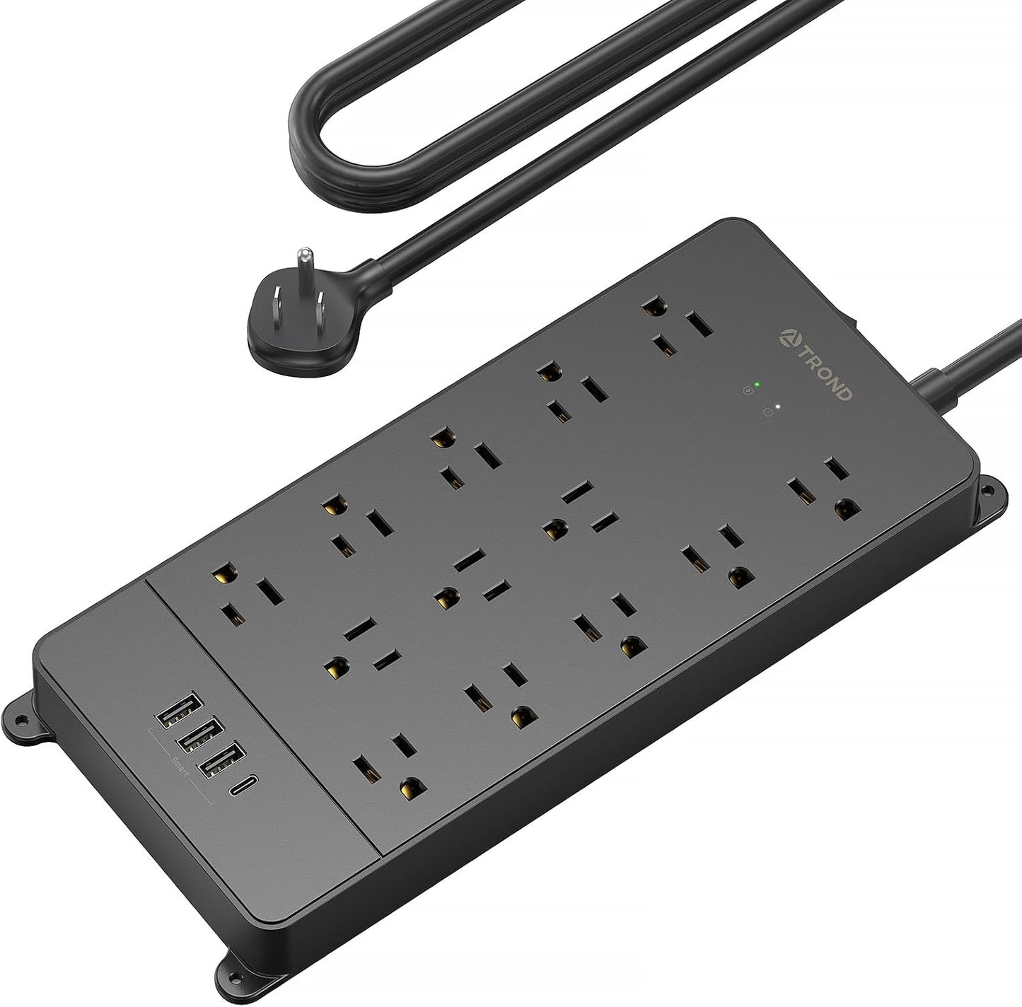TROND 4000 Joules Surge Protector Power Strip