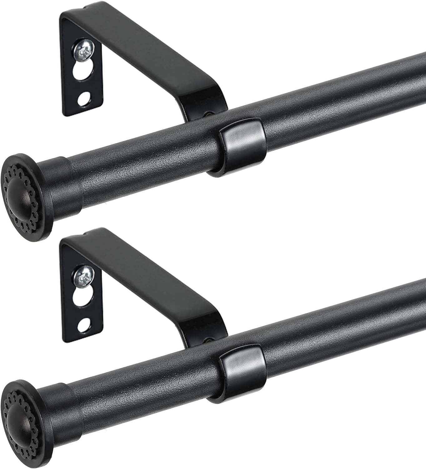 YeYeBest 28-48 Small Window Curtain Rod Set - Modern Style, Heavy Duty