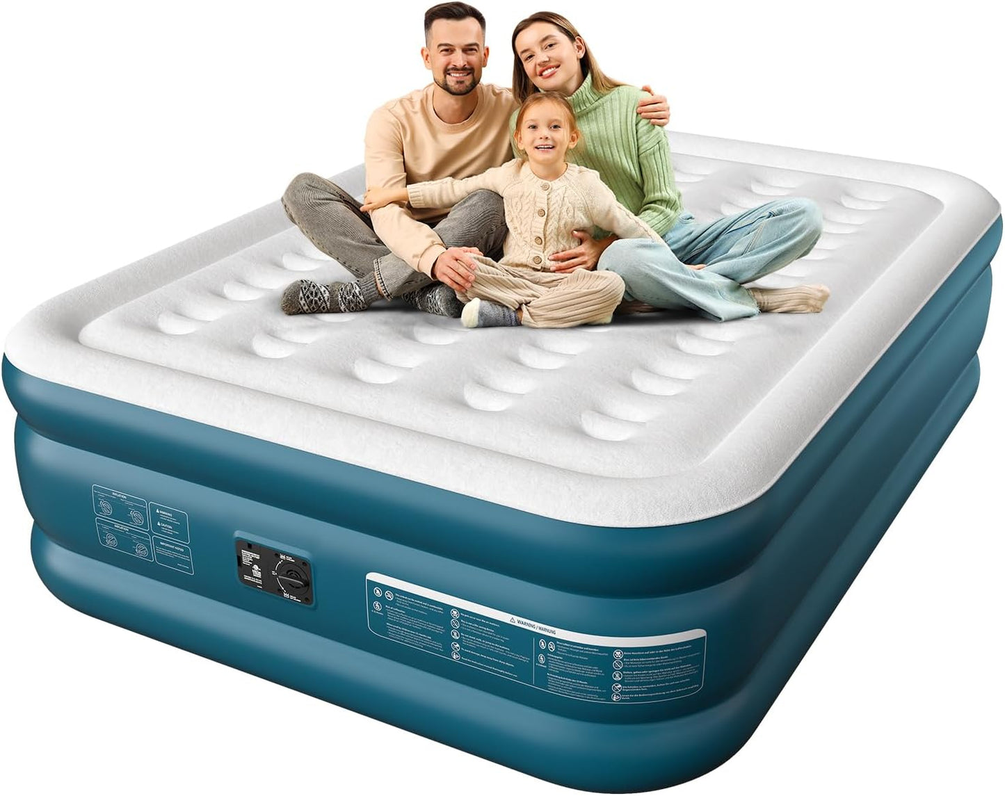 Queen Air Mattress with Built in Pump for Comfortable Sleep