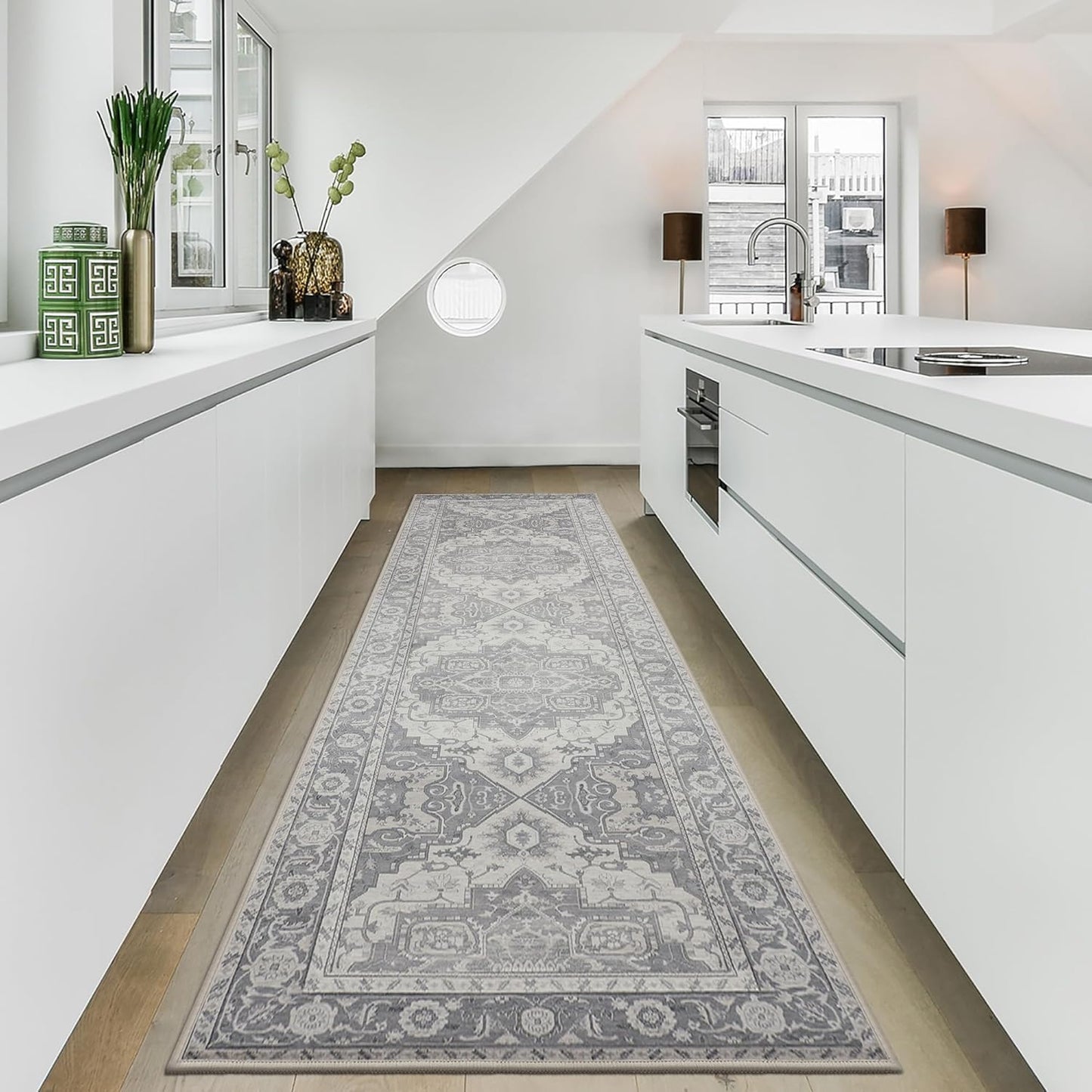 MaxRugrs Washable Runner Rug 2x10 for Kitchen and Hallways