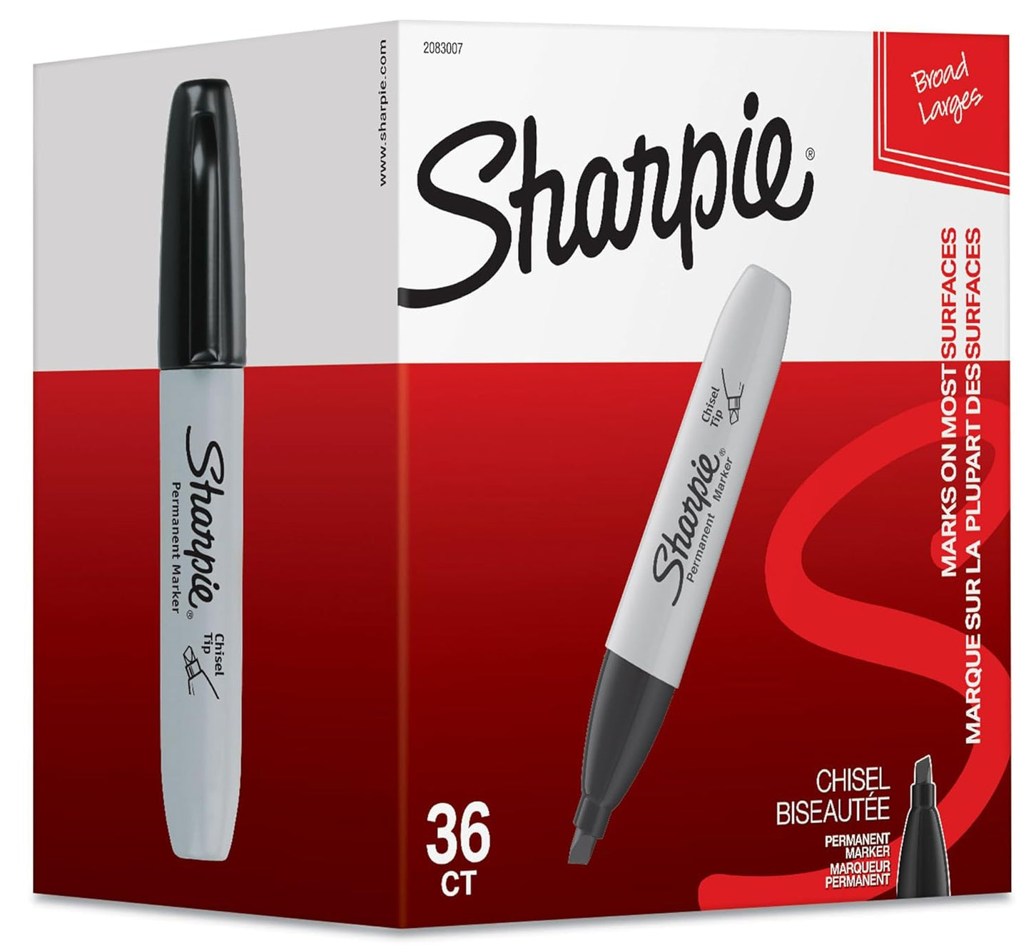 Sharpie Permanent Markers with Chisel Tip for Versatile Use