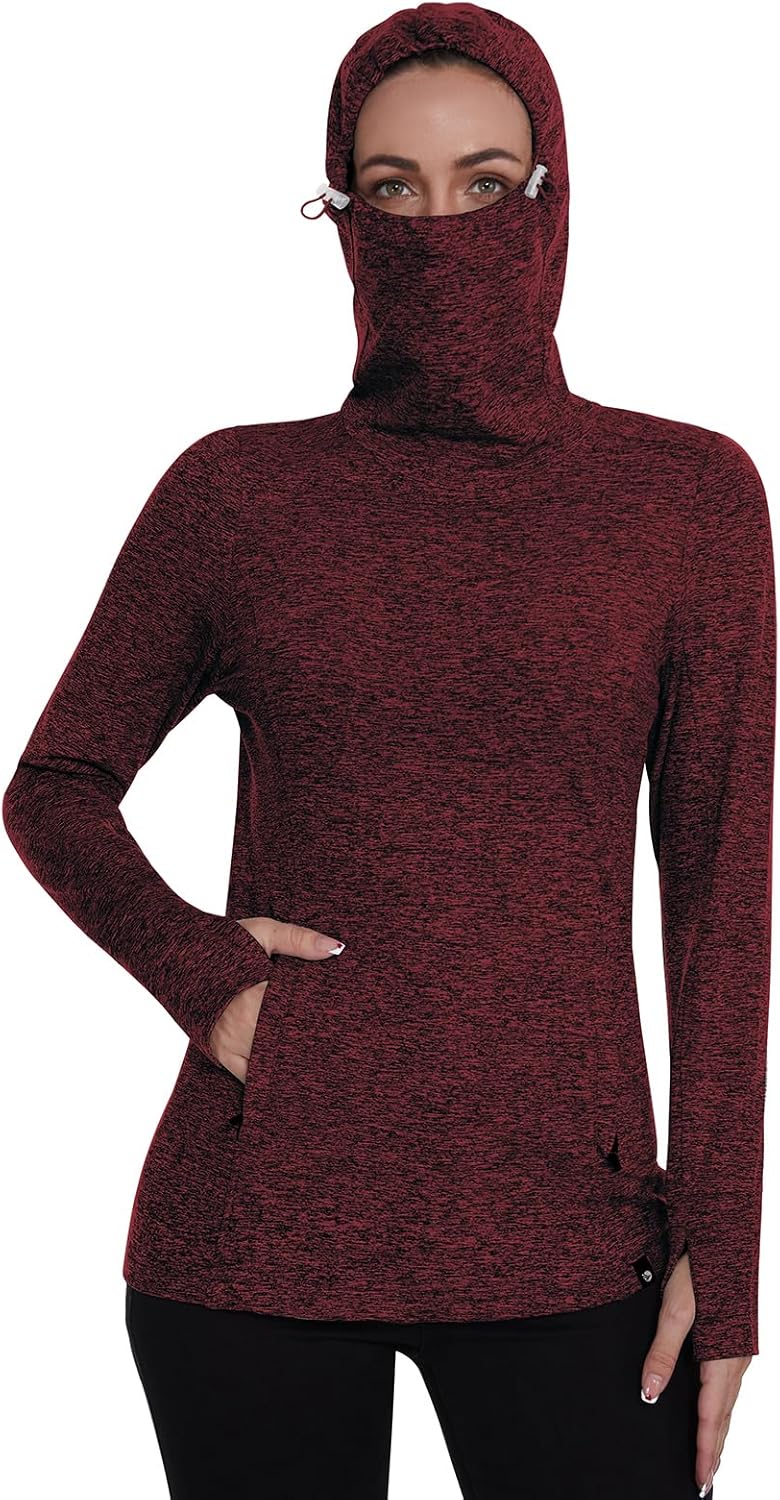 Soneven Thermal Fleece Pullover with Thumbholes