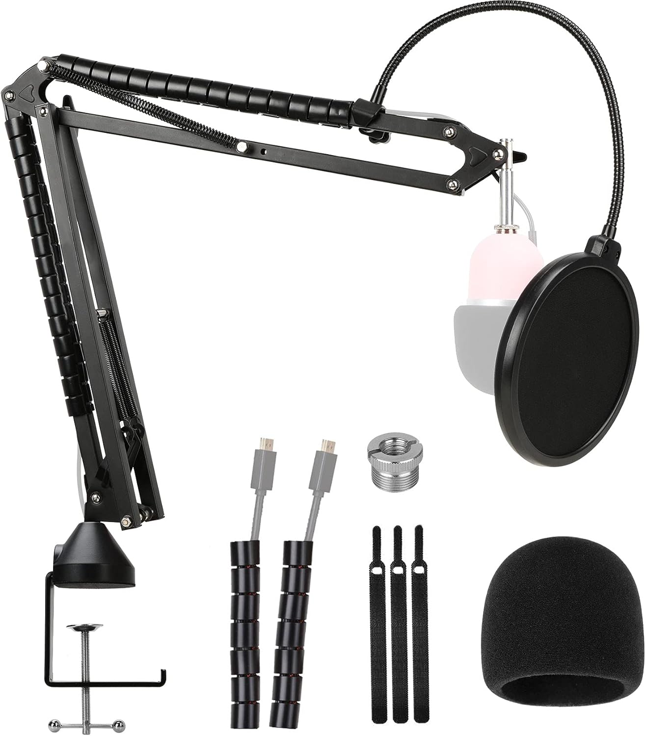 Razer Seiren Mini Mic Boom Arm with Windscreen and Pop Filter